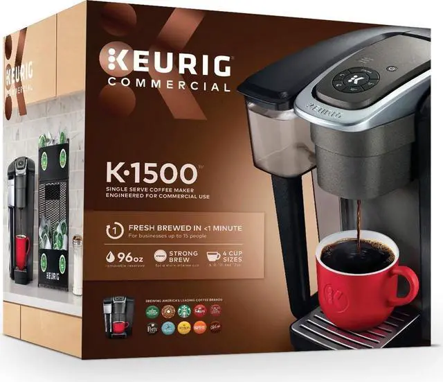 Alt view image 3 of 15 - Keurig K1500 Single Serve Coffee Maker Black (377949)