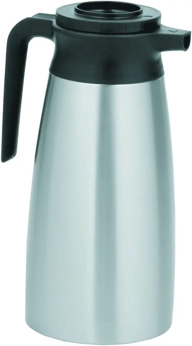Alt view image 5 of 7 - 1.9 Liter Thermal Pitcher, Stainless Steel BUNVACPIT19