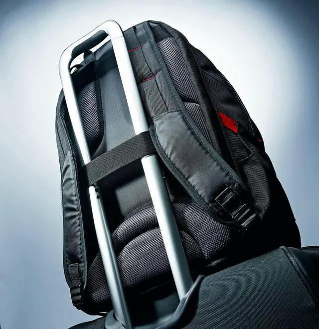 Alt view image 9 of 20 - Samsonite Tectonic Backpack for 17" Laptop - Black, Red