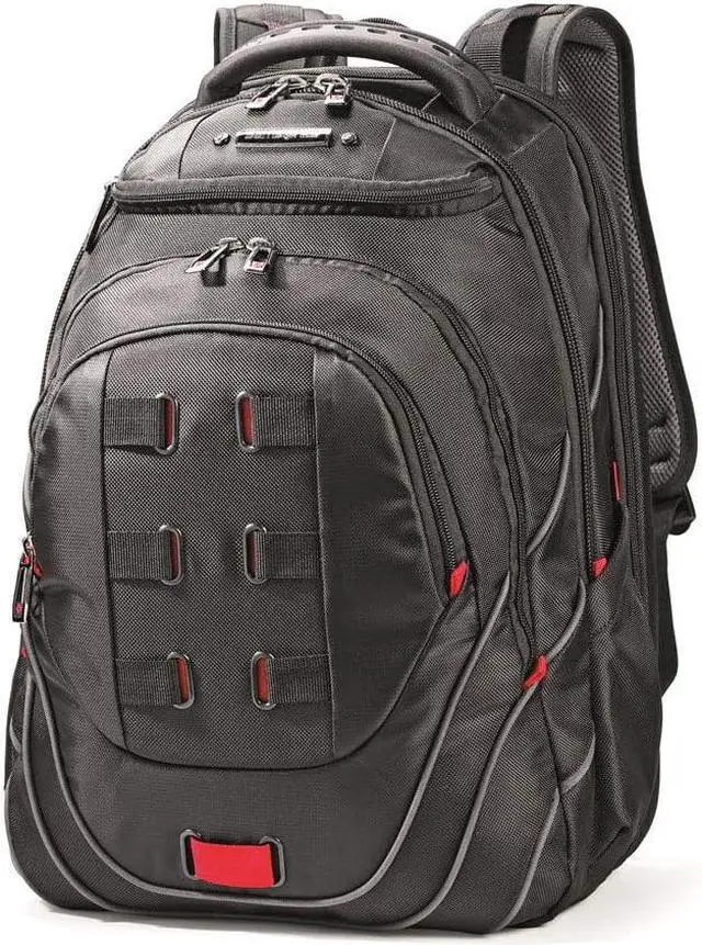 Alt view image 6 of 20 - Samsonite Tectonic Backpack for 17" Laptop - Black, Red