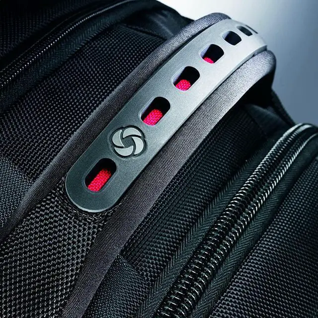 Alt view image 12 of 20 - Samsonite Tectonic Backpack for 17" Laptop - Black, Red