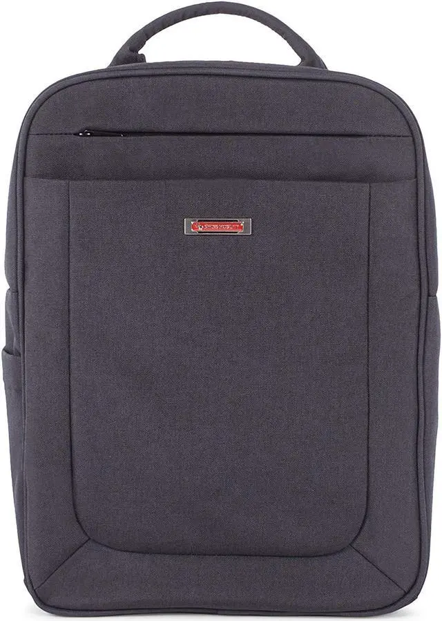 Alt view image 3 of 12 - Swiss Mobility Charcoal Cadence - backpack Double Compartment Model BKP1012SMCH