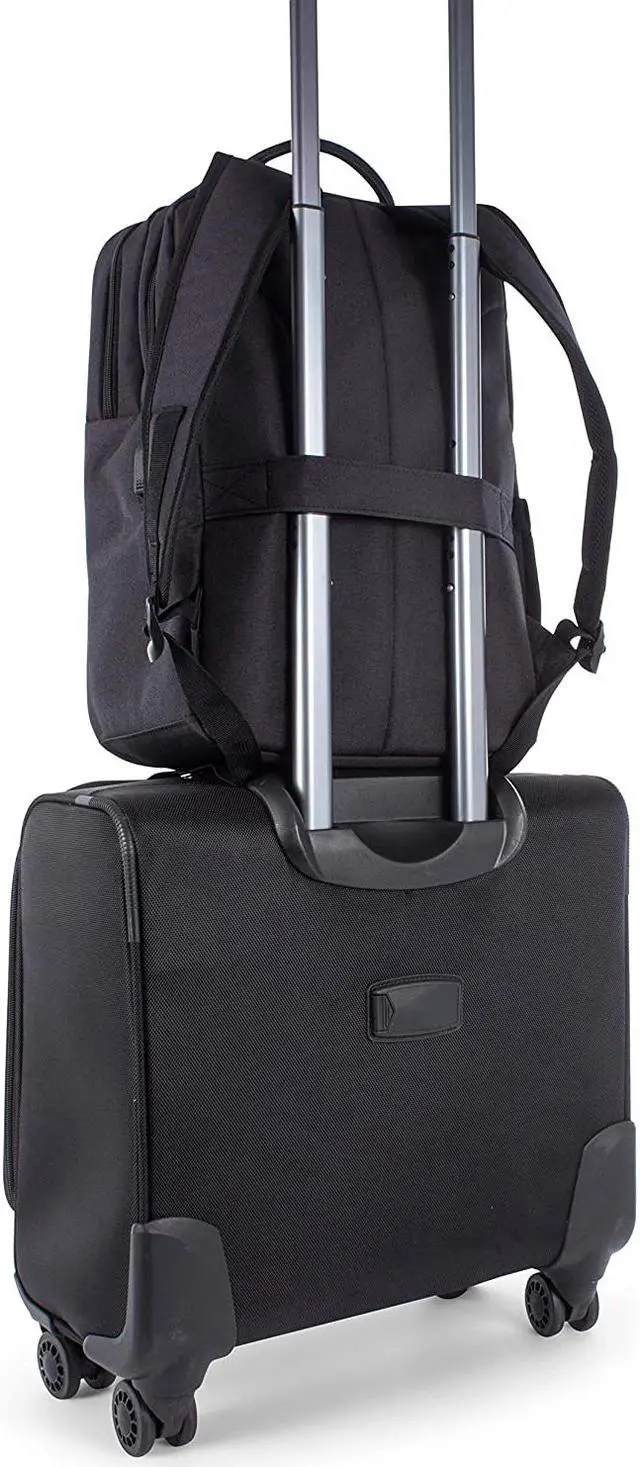 Alt view image 6 of 12 - Swiss Mobility Charcoal Cadence - backpack Double Compartment Model BKP1012SMCH