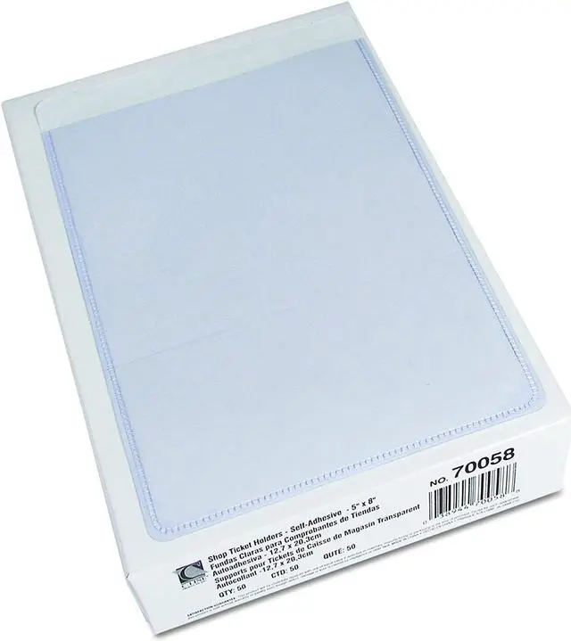 Alt view image 16 of 20 - C-Line 70058 Shop Ticket Holders with Self-Adhesive Back 5 x 8 Clear 50/box