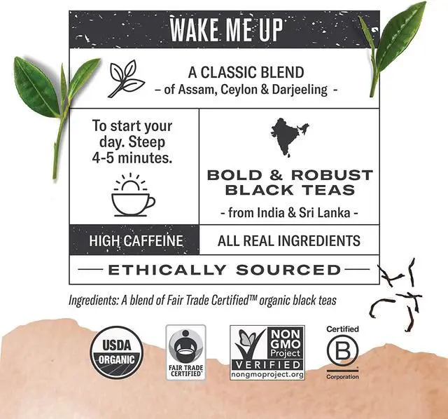 Alt view image 13 of 20 - Numi Organic Teas and Teasans 1.4oz Breakfast Blend 18/Box 10220