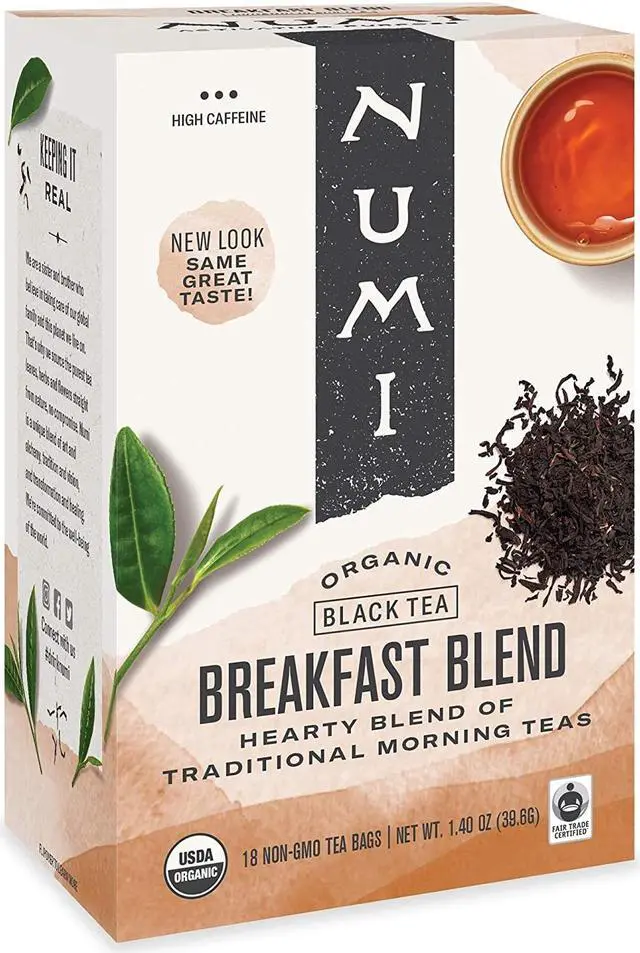 Alt view image 11 of 20 - Numi Organic Teas and Teasans 1.4oz Breakfast Blend 18/Box 10220
