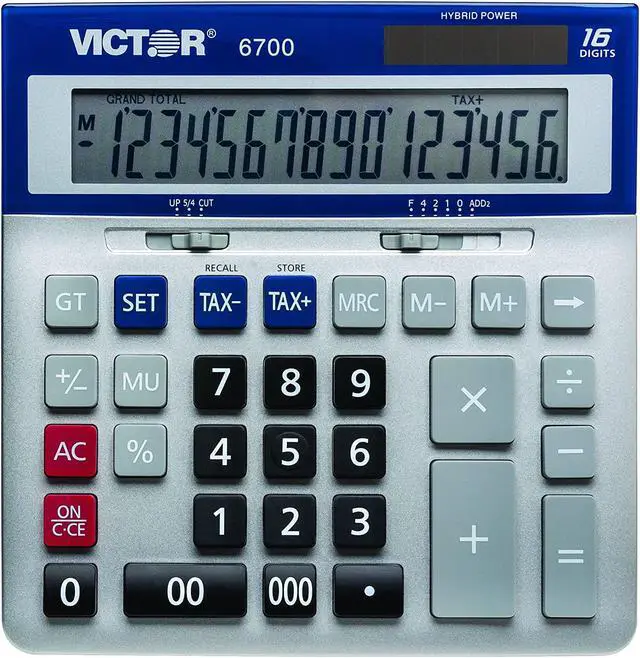Alt view image 2 of 13 - Victor 6700 Large Desktop Calculator 16-Digit LCD
