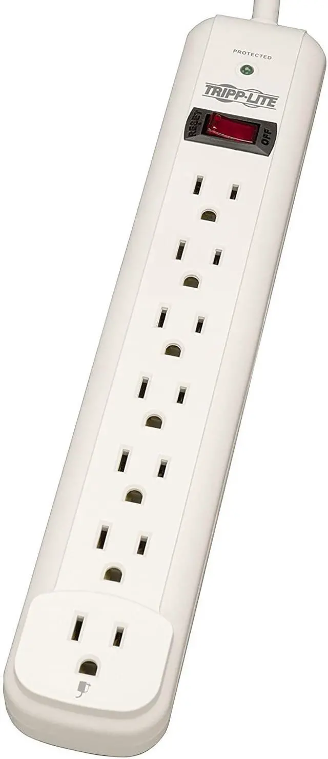 Alt view image 12 of 19 - Tripp Lite TLP725 7 Outlets 1080 Joules 25' Cord Protect It! Surge Suppressor