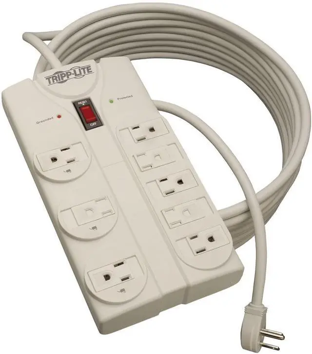 Alt view image 8 of 20 - Tripp Lite TLP825 8 Outlets 1440 Joules 25' Cord Protect It! Surge Suppressor