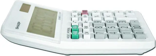 Alt view image 7 of 19 - Sharp EL-310WB Mini Desktop Calculator 8-Digit LCD EL310WB