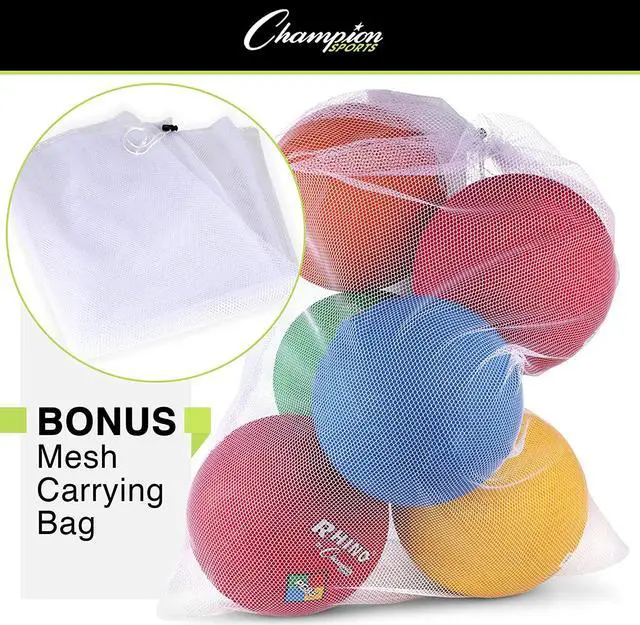 Alt view image 8 of 15 - Champion Sports Playground Ball Set Multi-Size Multi-Color Nylon 14/Set UPGSET1