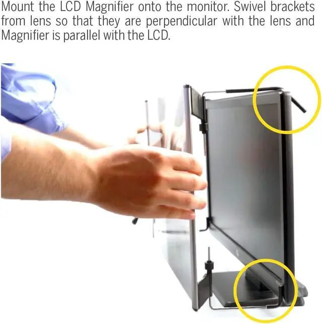 Alt view image 5 of 16 - Kantek Magnifier,22",Al MAG22WL
