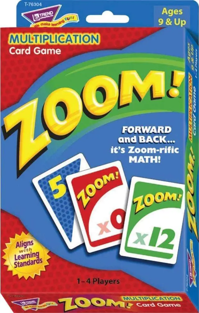 Alt view image 7 of 20 - Trend Zoom Math Card Game Ages 9 and Up T76304