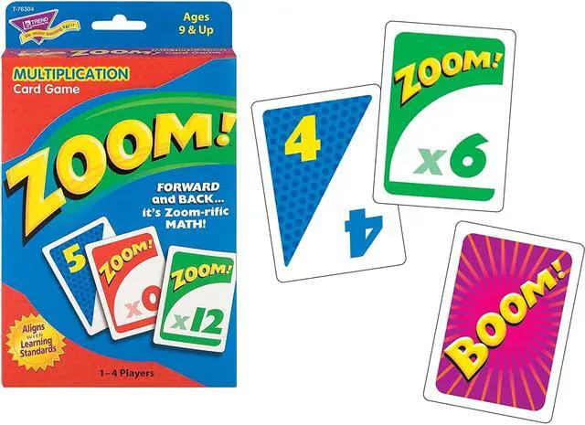 Alt view image 9 of 20 - Trend Zoom Math Card Game Ages 9 and Up T76304