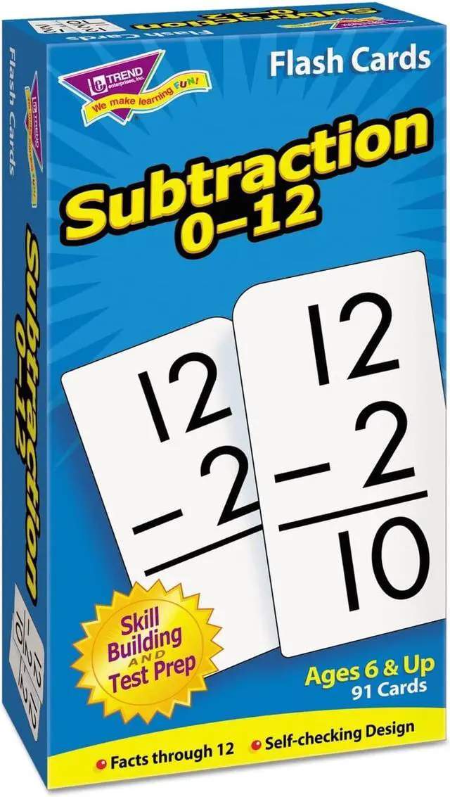 Alt view image 6 of 9 - Trend Skill Drill Flash Cards, 3 X 6, Subtraction T53103