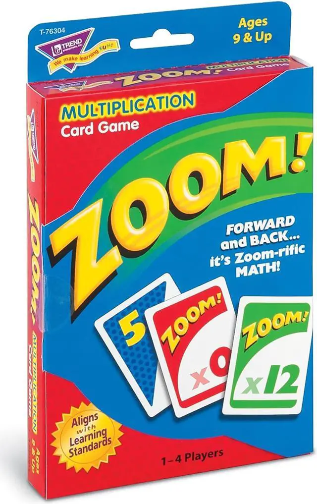 Alt view image 10 of 20 - Trend Zoom Math Card Game Ages 9 and Up T76304