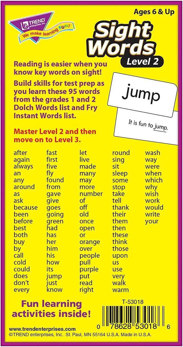 Alt view image 12 of 15 - TREND SIGHT WORDS - LEVEL 2
