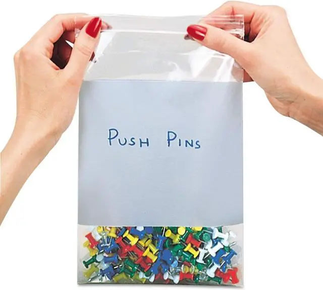 Alt view image 5 of 16 - C-Line Write-On Poly Bags 2 mil 3" x 5" Clear 1000/Carton 47235