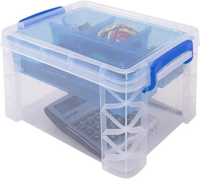 Alt view image 7 of 19 - Advantus Box,Storage,5 Comp,Clr 37375