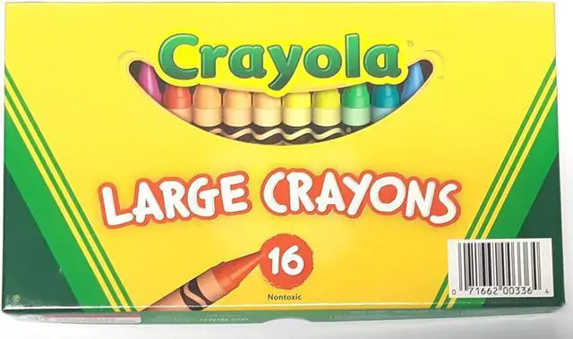 Alt view image 5 of 10 - Crayola. 520336 Large Crayons, 16 Colors/Box