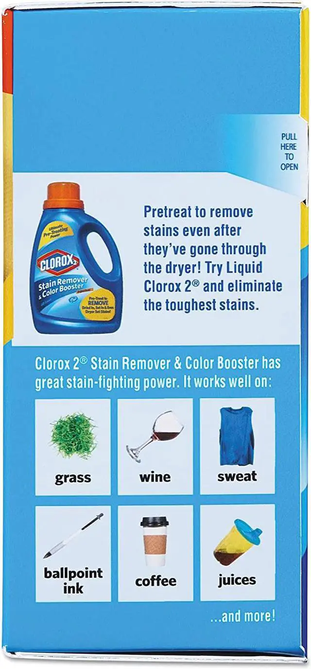 Alt view image 9 of 10 - Clorox 2 Laundry Stain Remover and Color Booster Powder, 49.2 Ounce