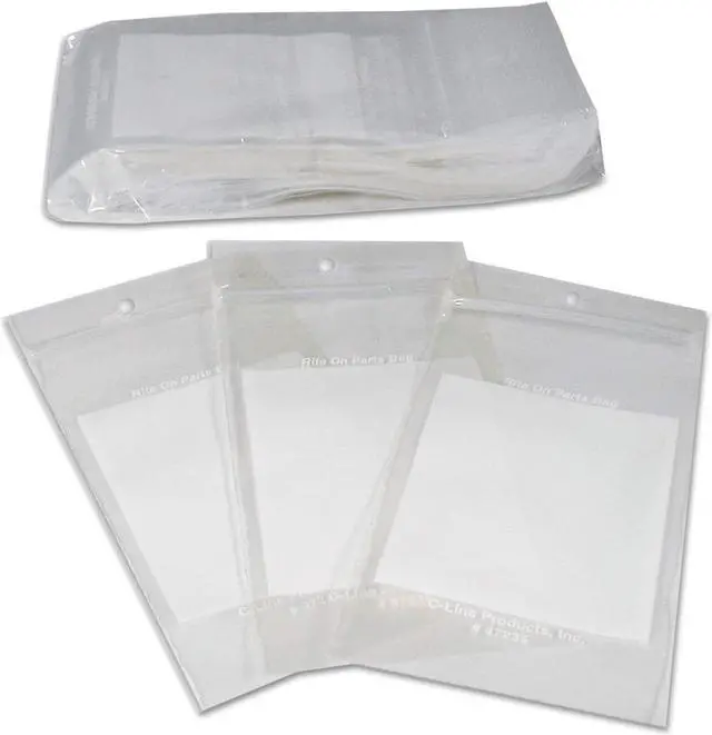Alt view image 6 of 16 - C-Line Write-On Poly Bags 2 mil 3" x 5" Clear 1000/Carton 47235