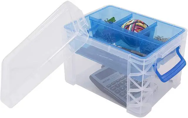 Alt view image 6 of 19 - Advantus Box,Storage,5 Comp,Clr 37375