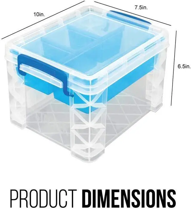 Alt view image 8 of 19 - Advantus Box,Storage,5 Comp,Clr 37375