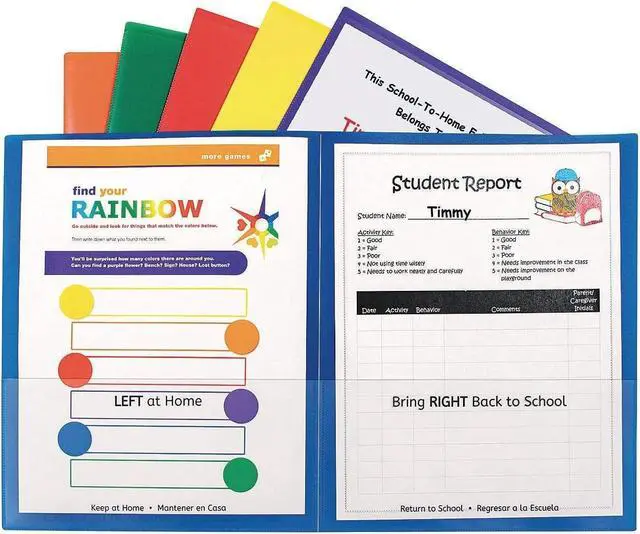 Alt view image 10 of 19 - C-Line Classroom Connector Folders Assorted 6/Pk 32010
