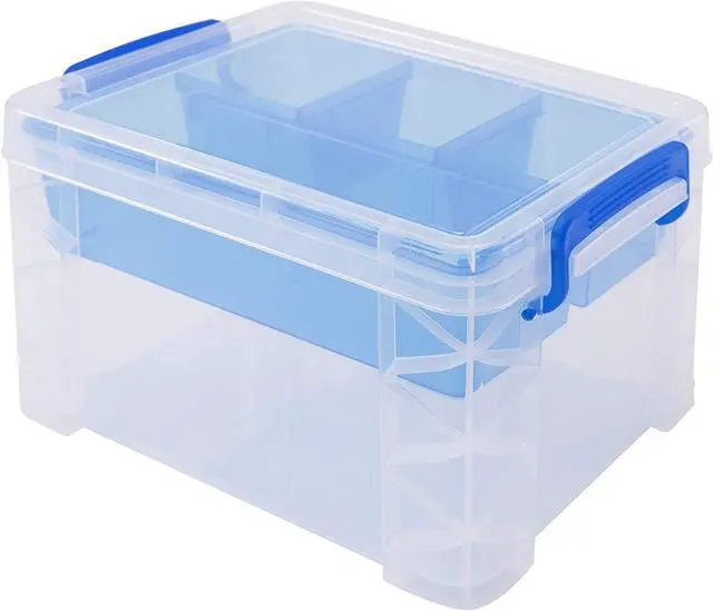 Alt view image 4 of 19 - Advantus Box,Storage,5 Comp,Clr 37375