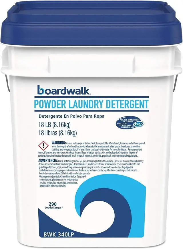 Alt view image 11 of 13 - Boardwalk Laundry Detergent Powder, Crisp Clean Scent, 18 Lb Pail 340LP