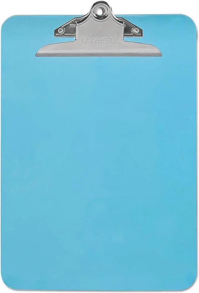 Alt view image 6 of 13 - UNIVERSAL Plastic Clipboard with High Capacity Clip 1" Capacity Holds 8 1/2 x 12 Blue 40307