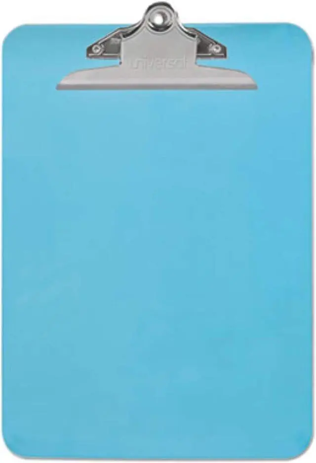 Alt view image 7 of 13 - UNIVERSAL Plastic Clipboard with High Capacity Clip 1" Capacity Holds 8 1/2 x 12 Blue 40307