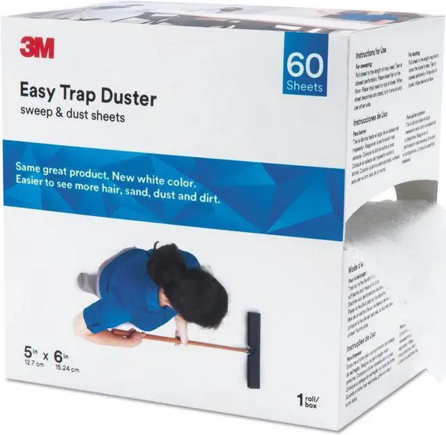Alt view image 7 of 20 - 3M Easy Trap Duster 5" x 30ft White 60 Sheets/Box 59032W