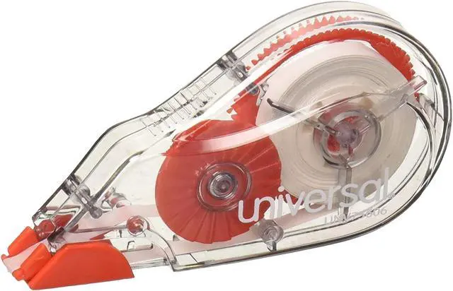 Alt view image 2 of 2 - Correction Tape with Two-Way Dispenser, Non-Refillable, 1/5" x 472", 6/Pack - UNV75606