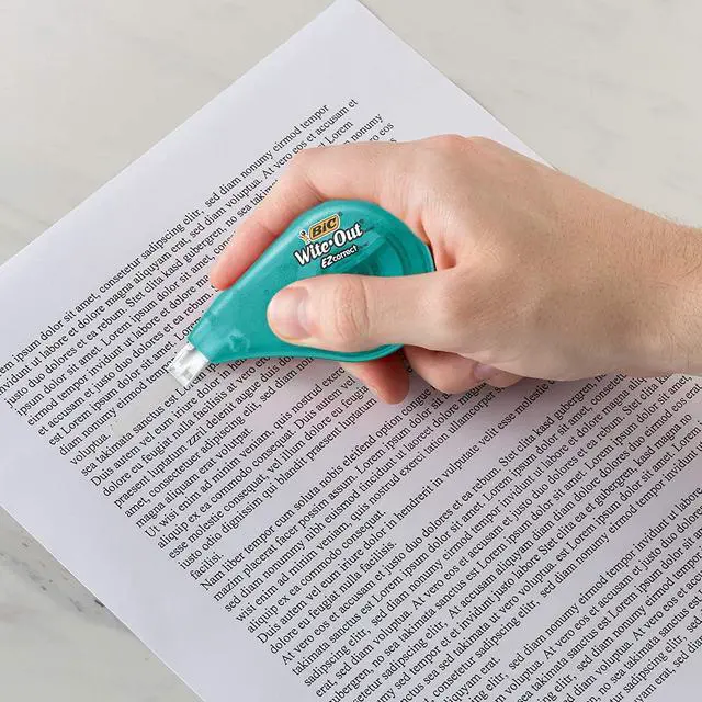 Alt view image 12 of 20 - BIC Wite-Out EZ Correct Correction Tape  Non-Refillable  1/6" x 472" WOTAP18