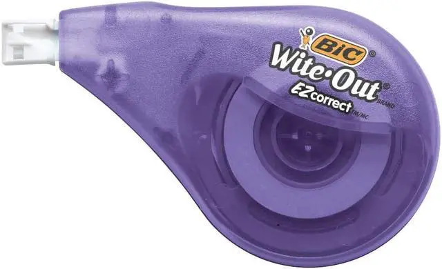 Alt view image 11 of 20 - BIC Wite-Out EZ Correct Correction Tape  Non-Refillable  1/6" x 472" WOTAP18