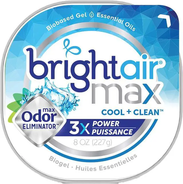 Alt view image 2 of 20 - Max Odor Eliminator Air Freshener Cool and Clean 8 oz Jar 900437EA