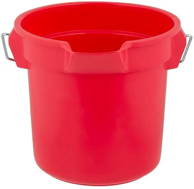 Alt view image 13 of 20 - Rubbermaid Commercial BRUTE Round Utility Pail 14qt Red 2614RED