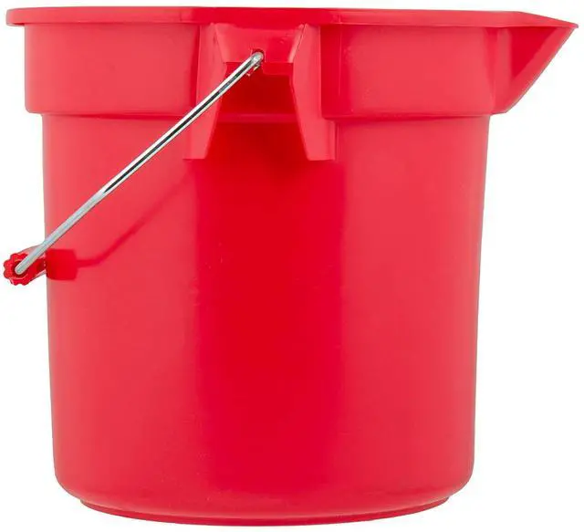 Alt view image 14 of 20 - Rubbermaid Commercial BRUTE Round Utility Pail 14qt Red 2614RED