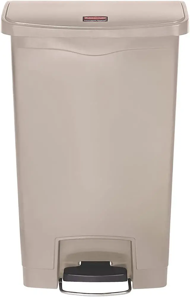 Alt view image 5 of 20 - Rubbermaid - 1883458 - Slim Jim Step-on - 50l/13g Resin Frt Step Beig, Each