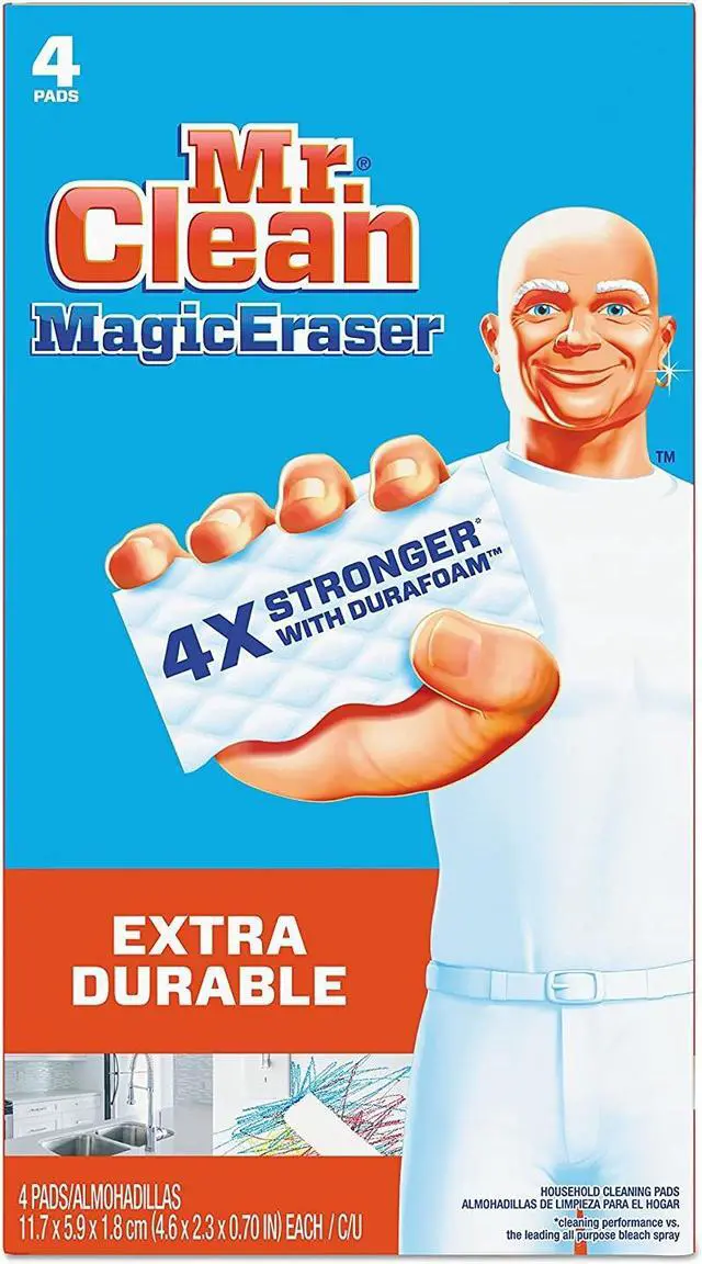 Alt view image 9 of 20 - Mr. Clean Magic Eraser Extra Power 4 3/5" x 2 2/5" 4/Box 82038
