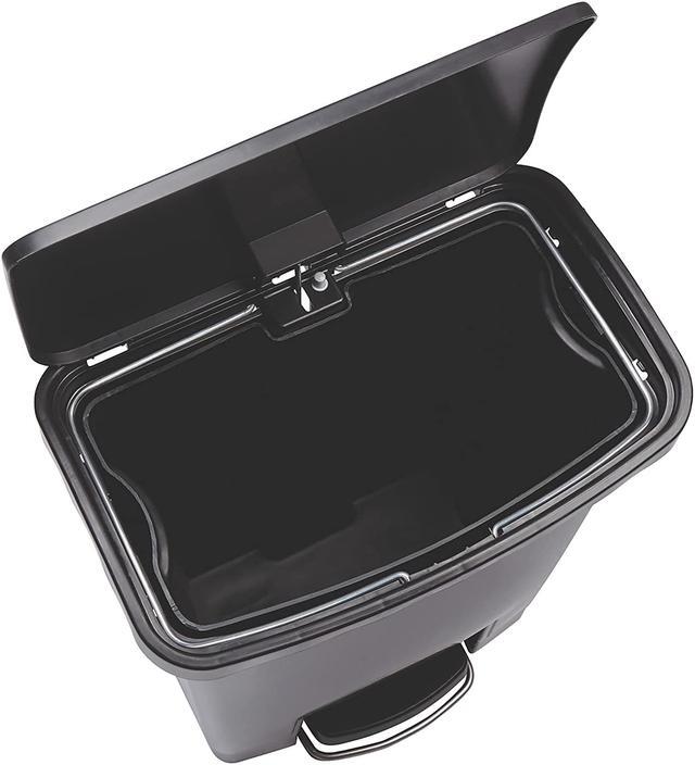Alt view image 12 of 15 - Rubbermaid Commercial Slim Jim Resin Step-On Container Front Step Style 13 gal