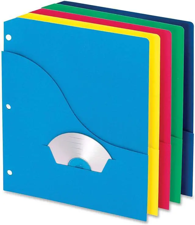 Alt view image 2 of 7 - Pendaflex 32900 Slash Pocket Project Folders, Jacket, Letter, Five Colors, 10/Pack