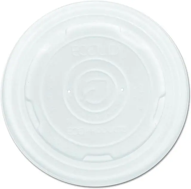 Alt view image 4 of 7 - Eco-Products Lid,Plas,Soup Cups,Wh,500 EPECOLIDSPL