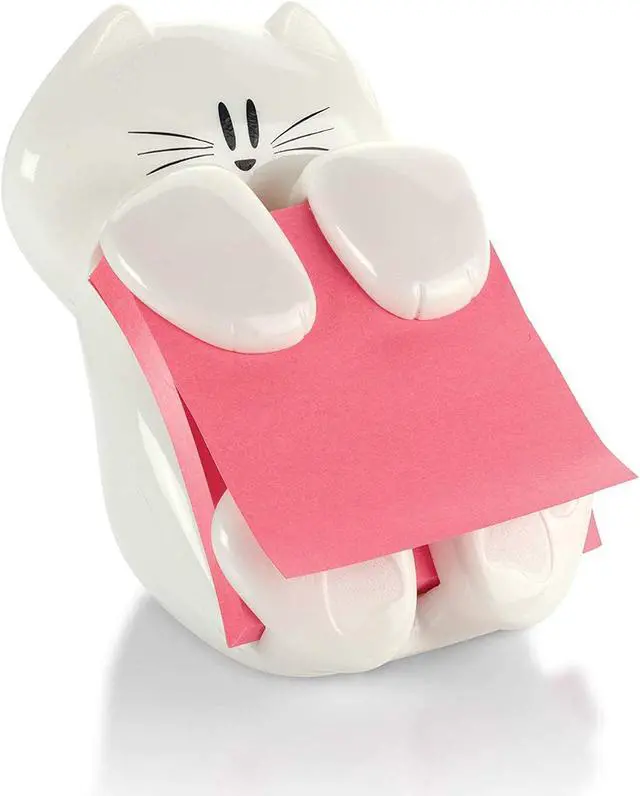 Alt view image 3 of 15 - Post-it Pop-Up Note Dispenser Cat Shape 3 x 3 White CAT330