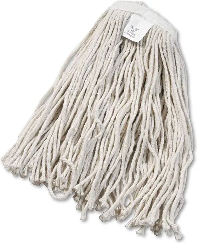 Alt view image 11 of 20 - Boardwalk Cut-End Wet Mop Head Cotton No. 20 White 2020CEA