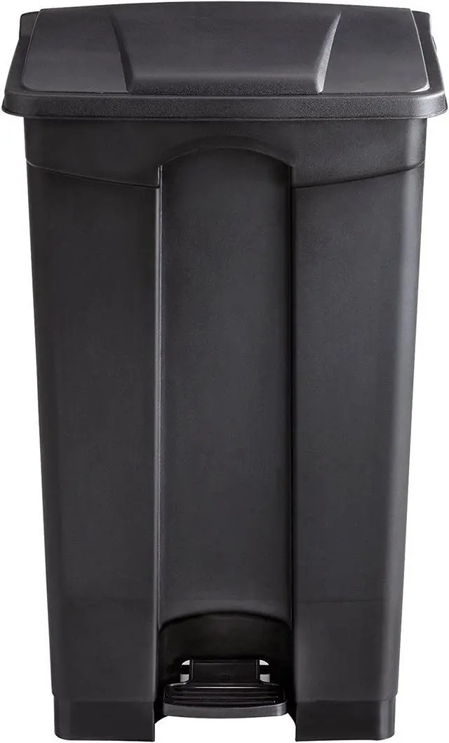 Alt view image 10 of 20 - Large Capacity Plastic Step-On Receptacle, 23Gal, Black