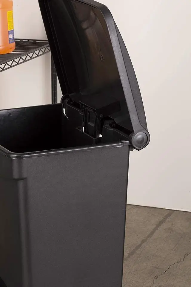 Alt view image 15 of 20 - Large Capacity Plastic Step-On Receptacle, 23Gal, Black