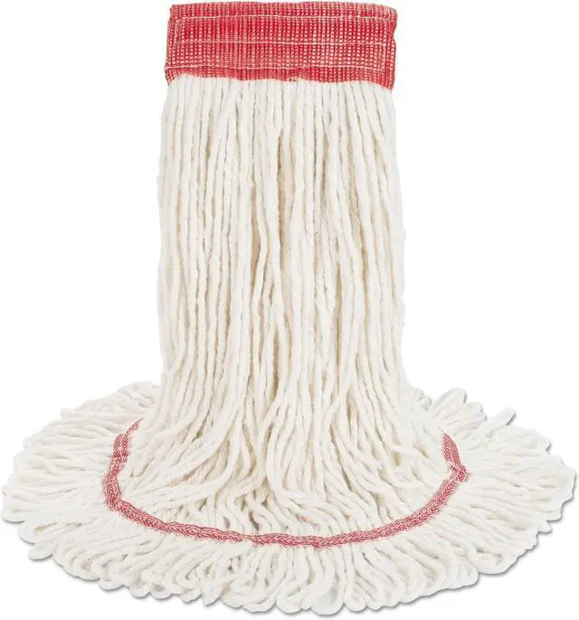 Alt view image 20 of 20 - Boardwalk Super Loop Wet Mop Head Cotton/Synthetic Large Size White 503WHEA
